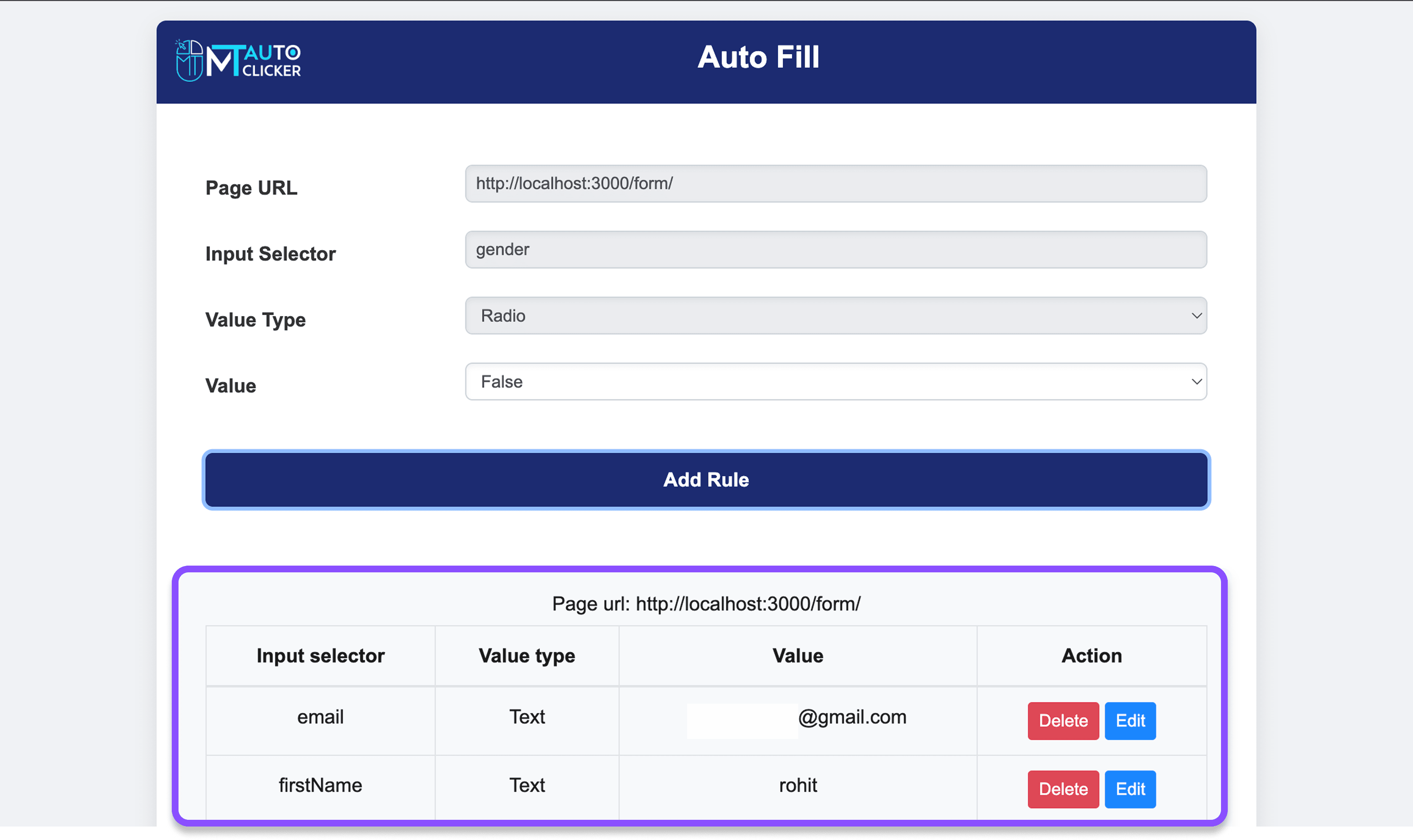 Step 3: Review Your Auto Fill Rules